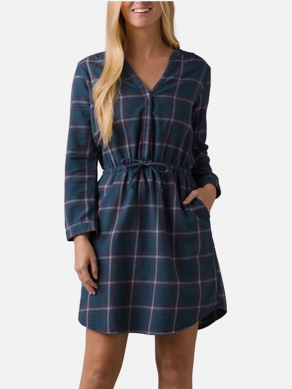 Prana Loop to Pines Flannel Dress